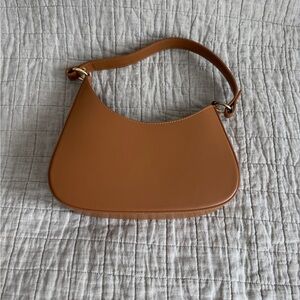 Tan Leather Shoulder Bag
